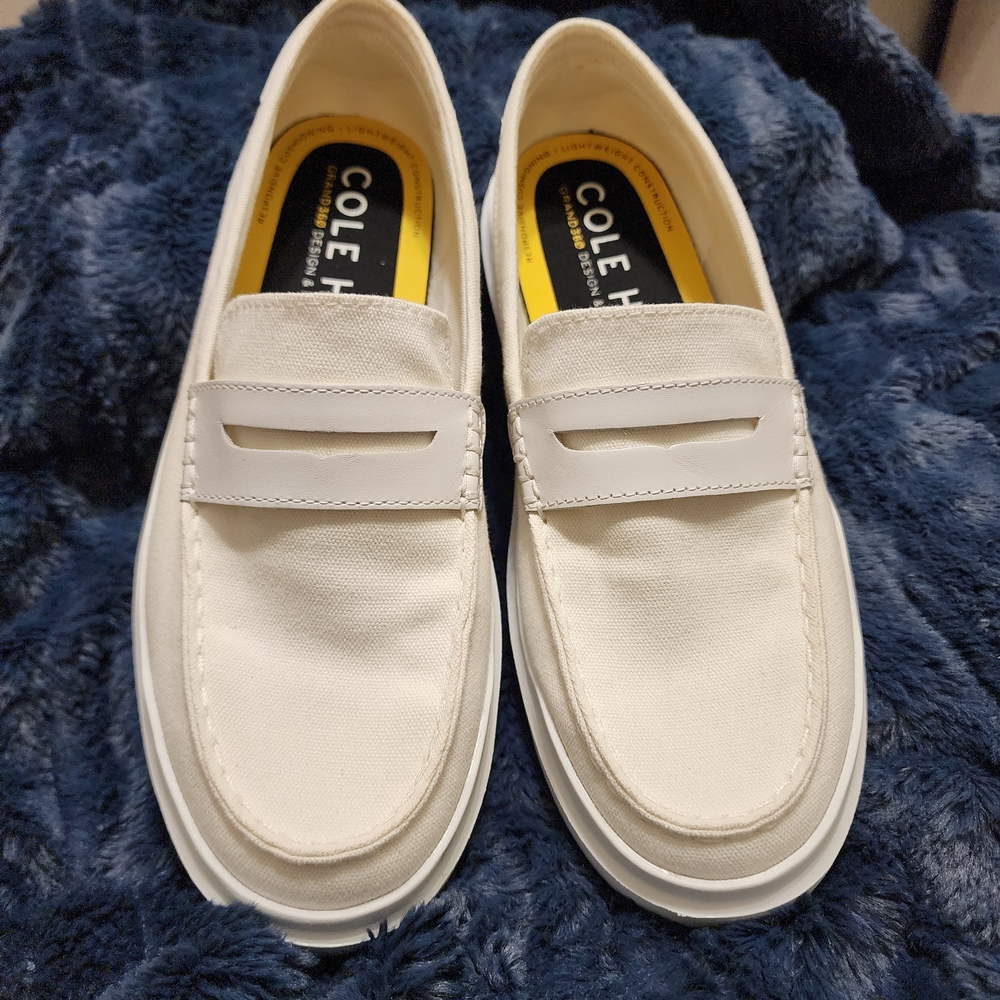 Cole Haan Women's White Loafers